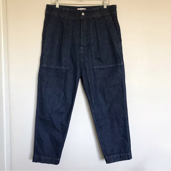 Sundry Military Pocket Pants in Dark Wash Women Size 30 Button Fly Relaxed Fit - Picture 1 of 15